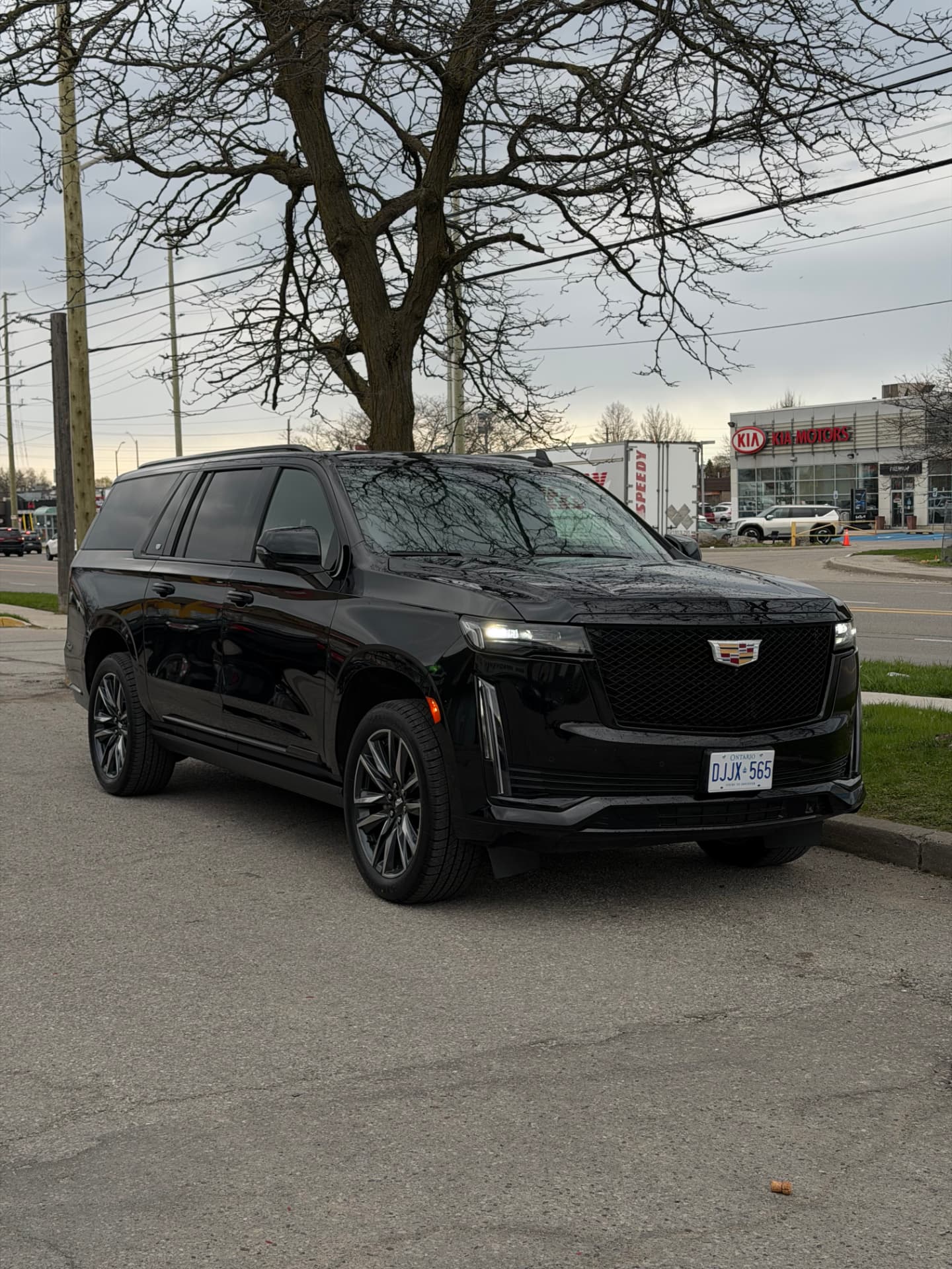 Black Cadillac Escalade ESV chauffeur SUV in Toronto